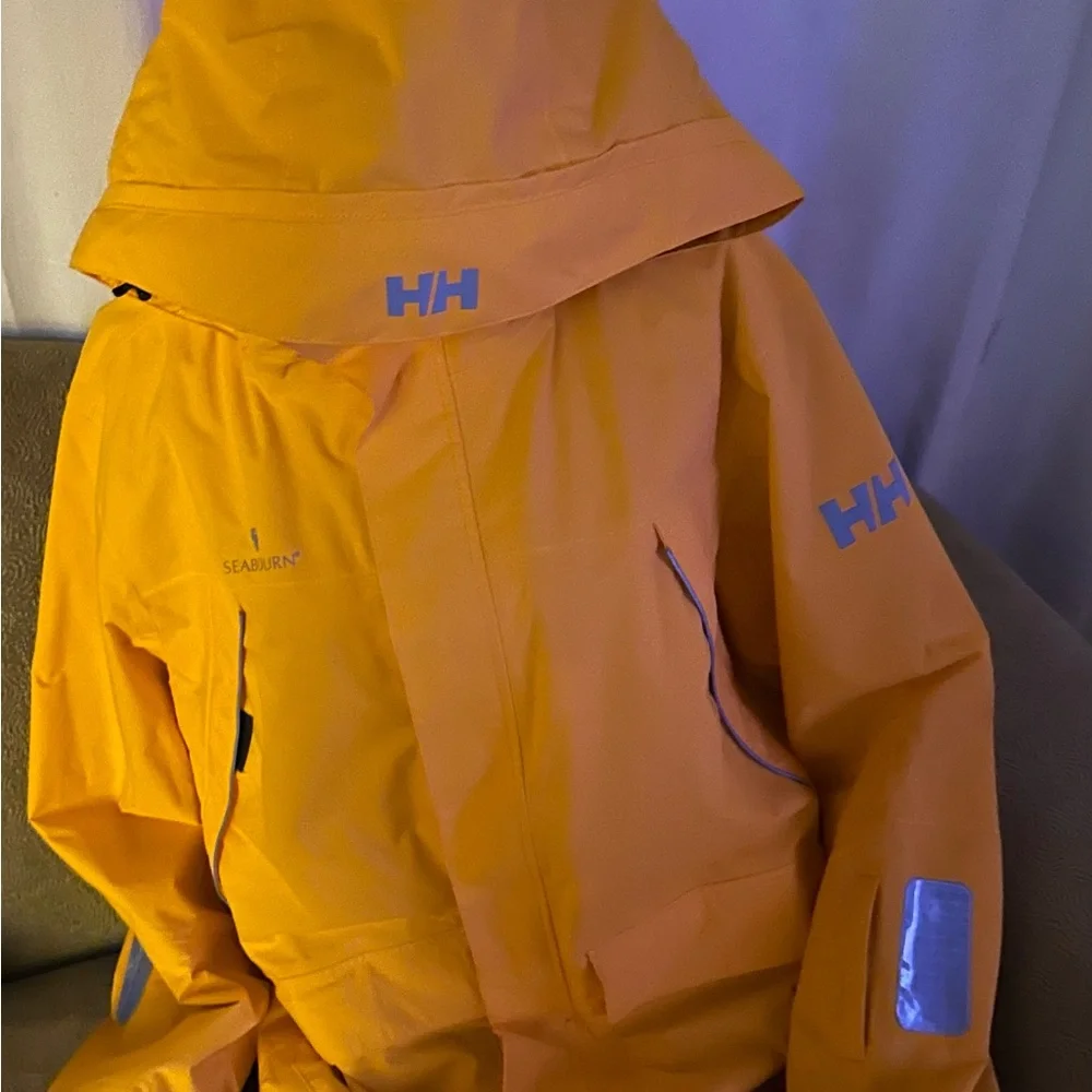 Helly Hansen seabourn men’s Size XL Orange , polar shield Performance Jacket - Picture 12 of 15
